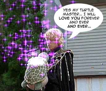 Never get between a man and his turtle
